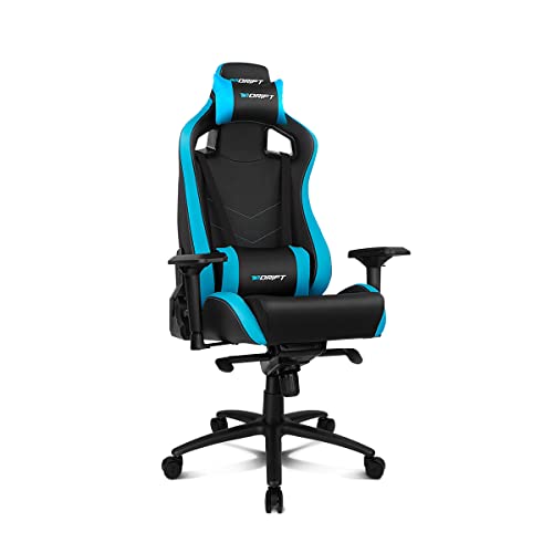 Guarda altre immagini di DRIFT Gaming Chair -DR500BL- Sedia da gioco, similpelle di alta qualità, blu, professionale, schienale reclinabile, altezza regolabile, braccioli regolabili DRIFT Gaming Chair -DR500BL- Sedia da gioco, similpelle di alta qualità, blu, professionale, schienale reclinabile, altezza regolabile, braccioli regolabili