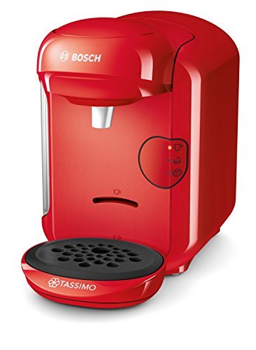 Guarda altre immagini di Bosch TAS1403 Tassimo Vivy2 - Macchina da caffè con capsule, compatto, 0.7L, 1300 W, Rosso Bosch TAS1403 Tassimo Vivy2 - Macchina da caffè con capsule, compatto, 0.7L, 1300 W, Rosso