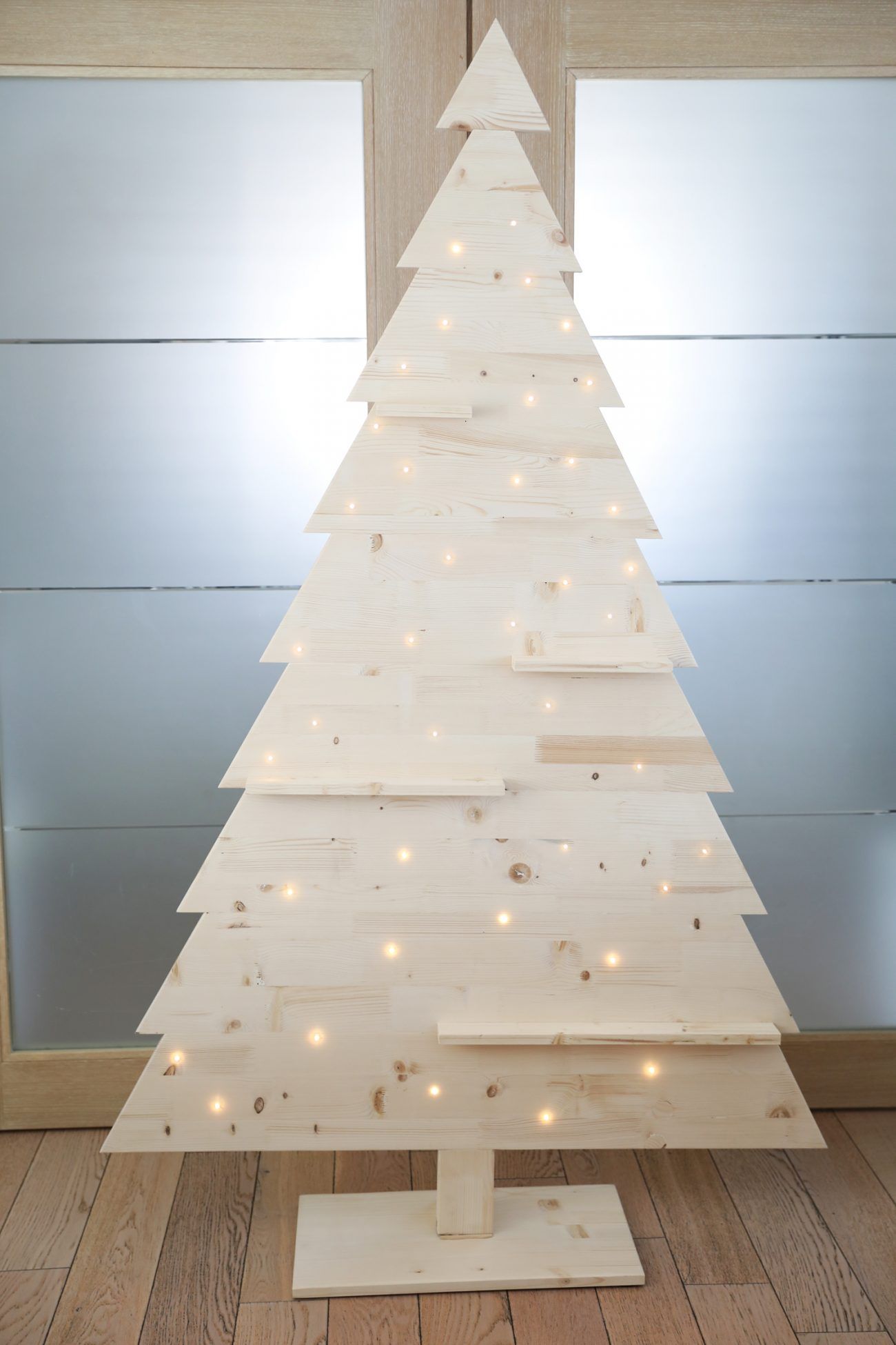 alberi di natale fai da te in legno